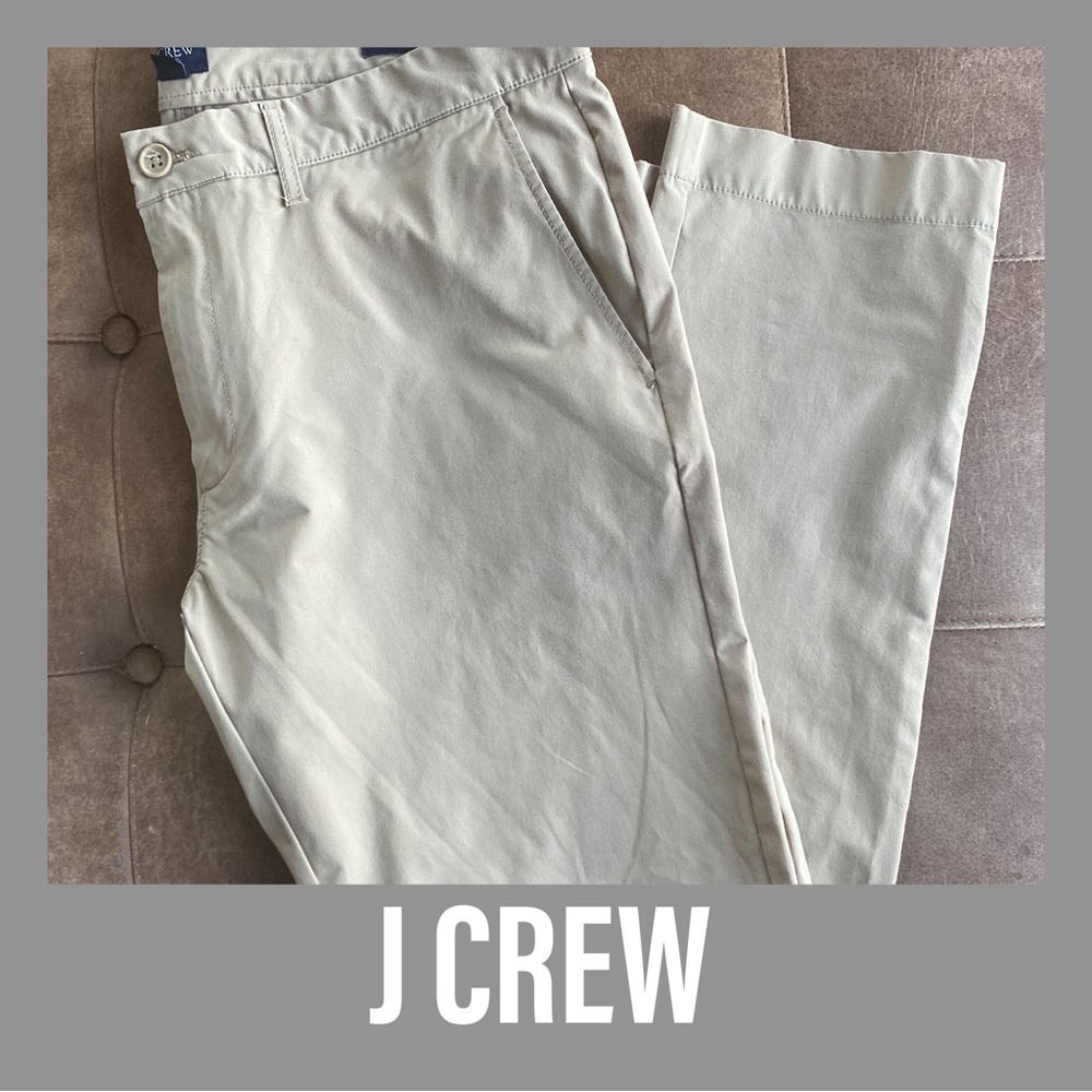 J CREW stretch performance chinos khaki 34/32